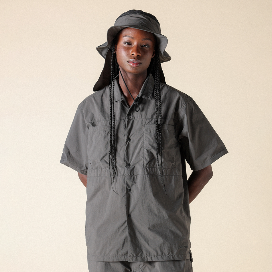 Mizuno WR Light Field Shirt Ash  Black